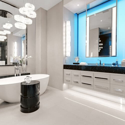 home improvement contractors designing a bathroom