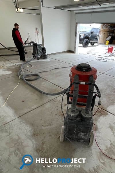 Diamond Grinding Garage Floor